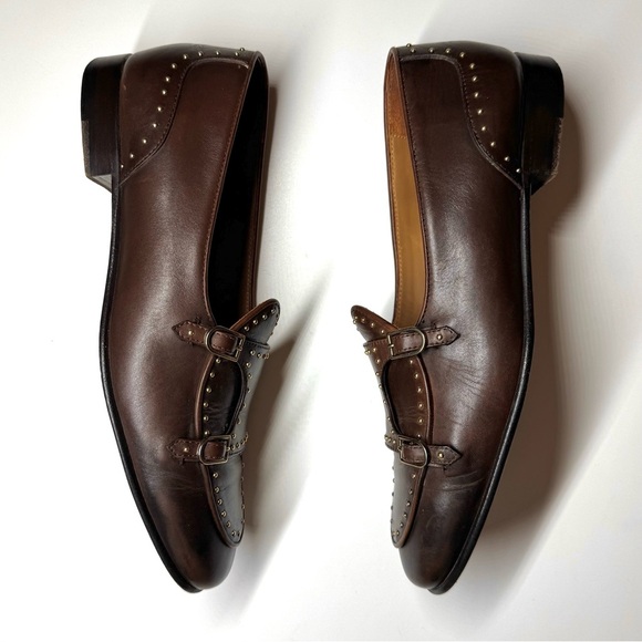 Edhen Milano Men's BRERA STUDS
Brown Leather Loafers Shoes Size- 8 - Picture 9 of 10